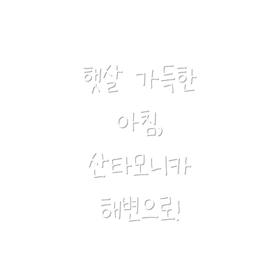 햇살 가득한 아침, 산타모니카 해변으로!