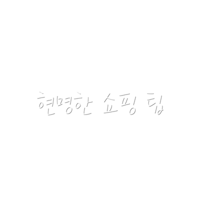 현명한 쇼핑 팁