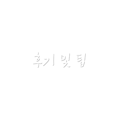 후기 및 팁