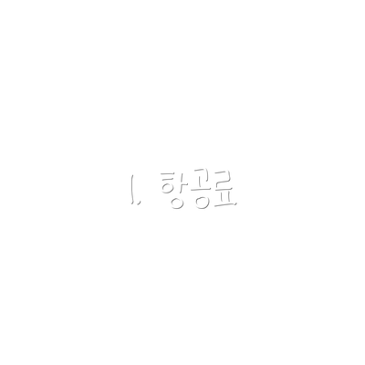 1. 항공료