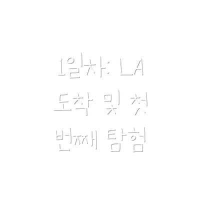1일차: LA 도착 및 첫 번째 탐험