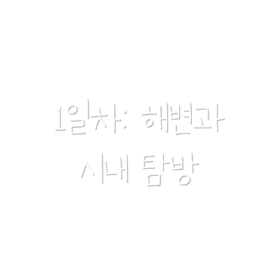 1일차: 해변과 시내 탐방