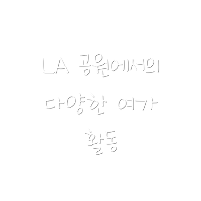 LA 공원에서의 다양한 여가 활동