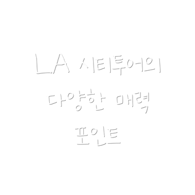 LA 시티투어의 다양한 매력 포인트
