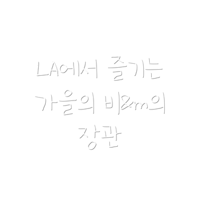 LA에서 즐기는 가을의 비&m의 장관