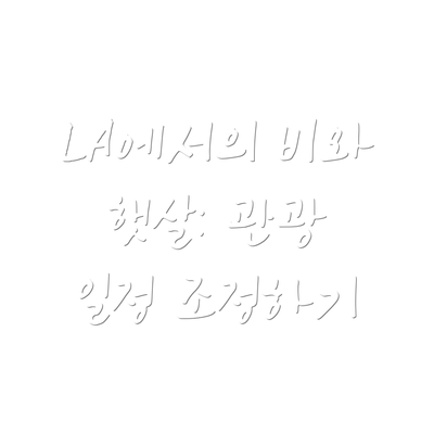 LA에서의 비와 햇살: 관광 일정 조정하기