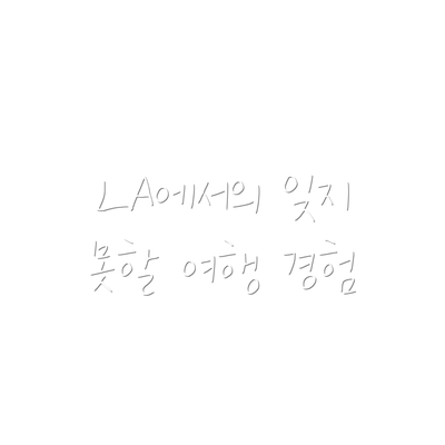 LA에서의 잊지 못할 여행 경험