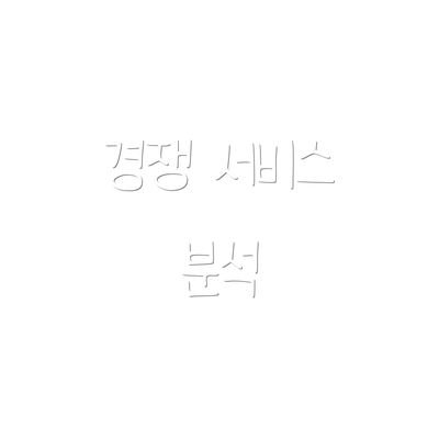 경쟁 서비스 분석
