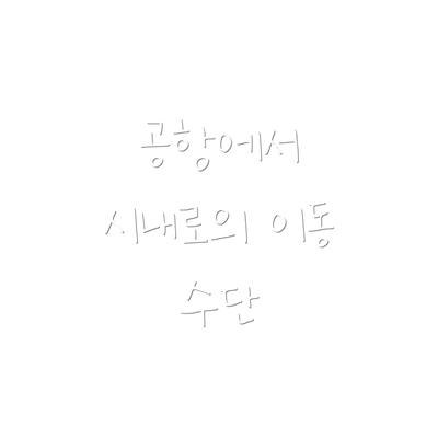 공항에서 시내로의 이동 수단