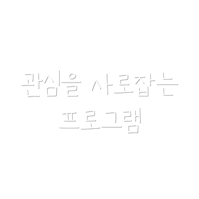 관심을 사로잡는 프로그램