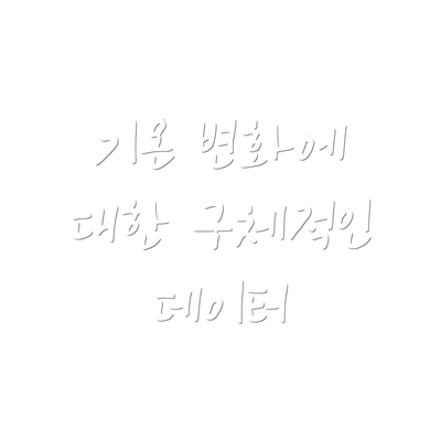 기온 변화에 대한 구체적인 데이터