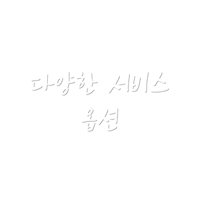 다양한 서비스 옵션