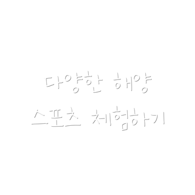 다양한 해양 스포츠 체험하기