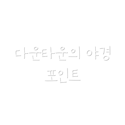 다운타운의 야경 포인트