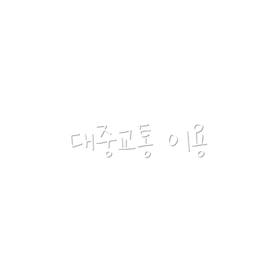 대중교통 이용