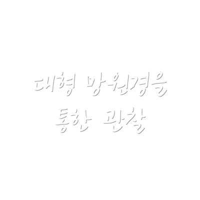 대형 망원경을 통한 관찰