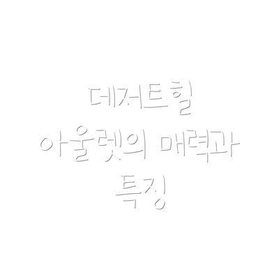 데저트힐 아울렛의 매력과 특징