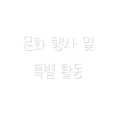 문화 행사 및 특별 활동