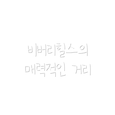 비버리힐스의 매력적인 거리