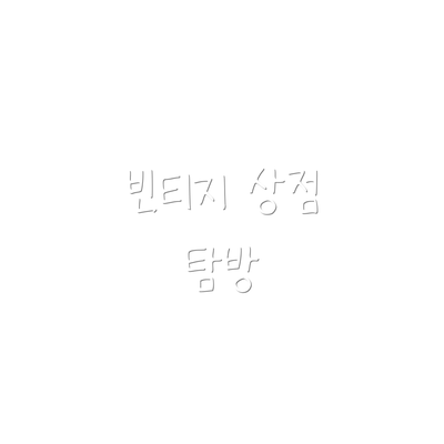 빈티지 상점 탐방