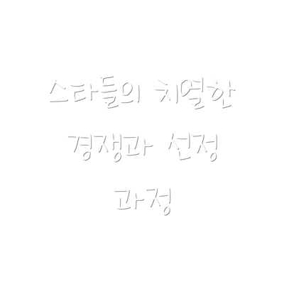 스타들의 치열한 경쟁과 선정 과정