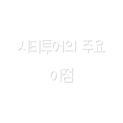 시티투어의 주요 이점