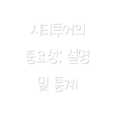 시티투어의 중요성: 설명 및 통계