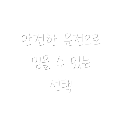 안전한 운전으로 믿을 수 있는 선택