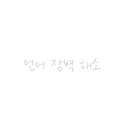 언어 장벽 해소