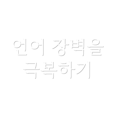 언어 장벽을 극복하기