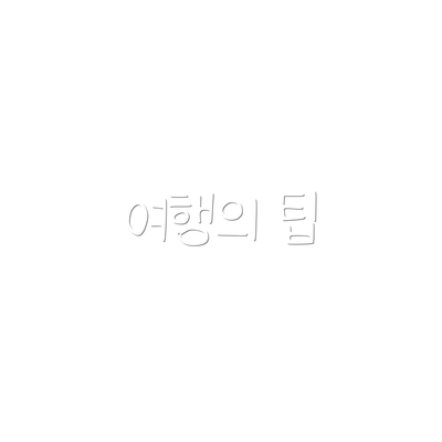 여행의 팁