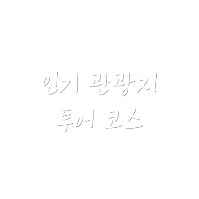인기 관광지 투어 코스