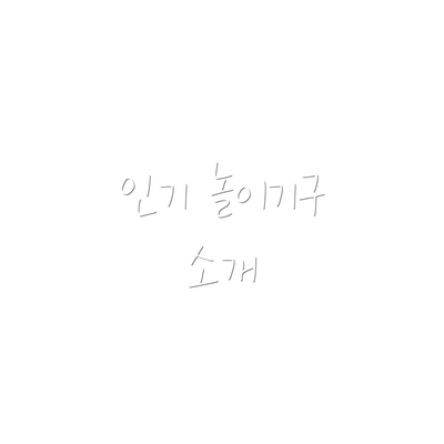 인기 놀이기구 소개