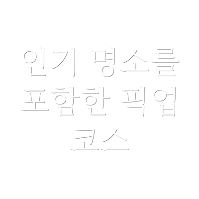인기 명소를 포함한 픽업 코스