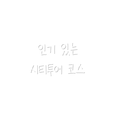 인기 있는 시티투어 코스