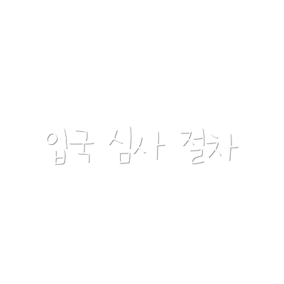 입국 심사 절차