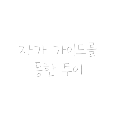 자가 가이드를 통한 투어
