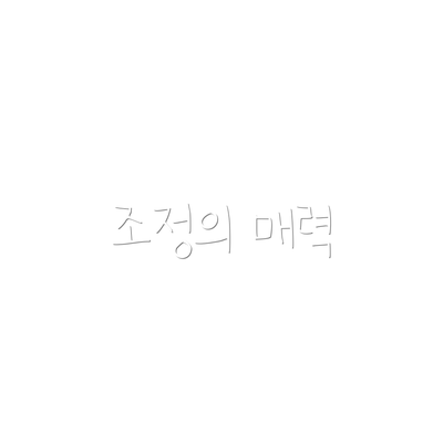 조정의 매력