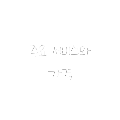 주요 서비스와 가격