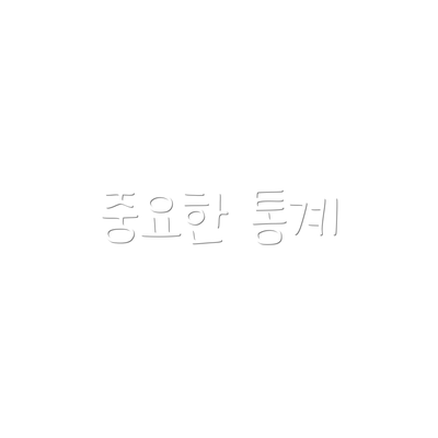 중요한 통계
