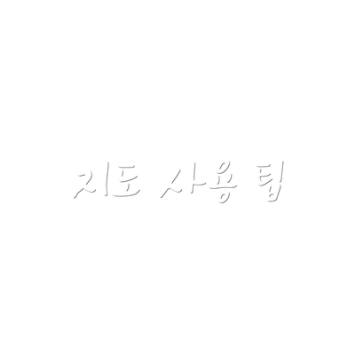 지도 사용 팁