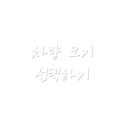 차량 크기 선택하기