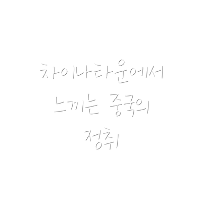 차이나타운에서 느끼는 중국의 정취