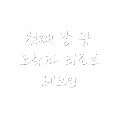 첫째 날: 괌 도착과 리조트 체크인