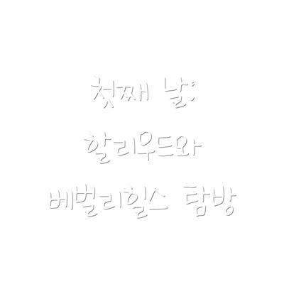 첫째 날: 할리우드와 베벌리힐스 탐방