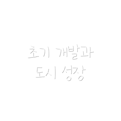 초기 개발과 도시 성장