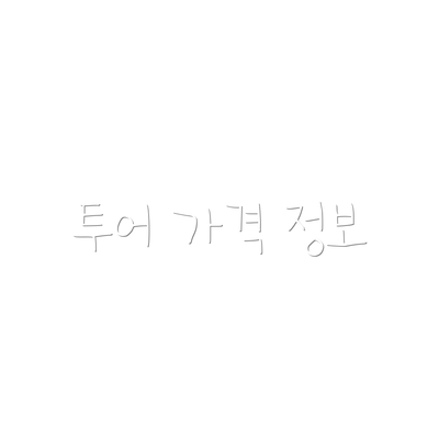투어 가격 정보