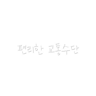 편리한 교통수단