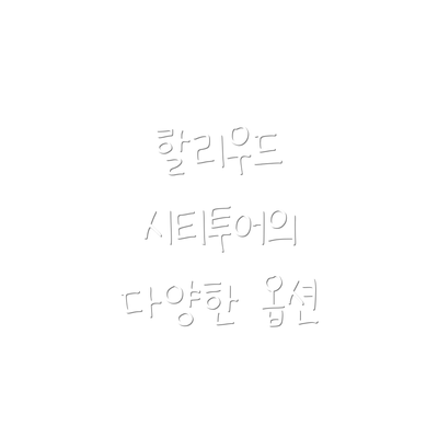 할리우드 시티투어의 다양한 옵션