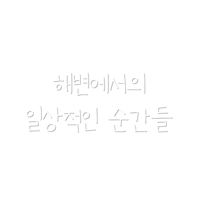 해변에서의 일상적인 순간들